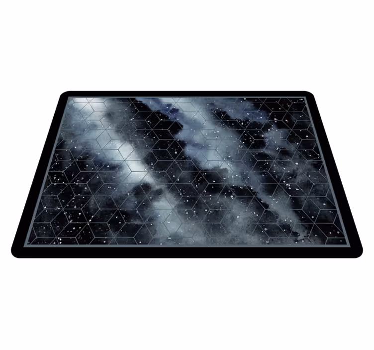 Tappeto vinile per ragazzi modello di galassia esagonale - TenStickers