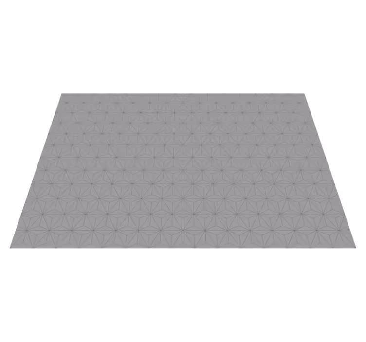 Tappeto vinile piastrelle motivo geometrico grigio - TenStickers