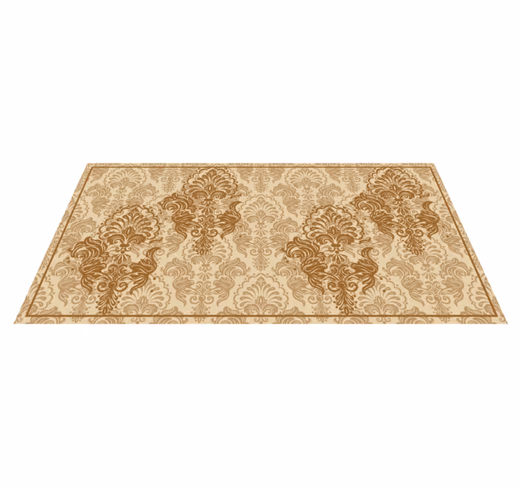 Tappeto vinile vintage eleganti motivi floreali - TenStickers