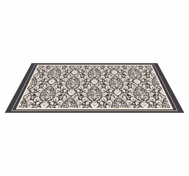Tappeto vinile vintage elegante caratteristica botanica - TenStickers