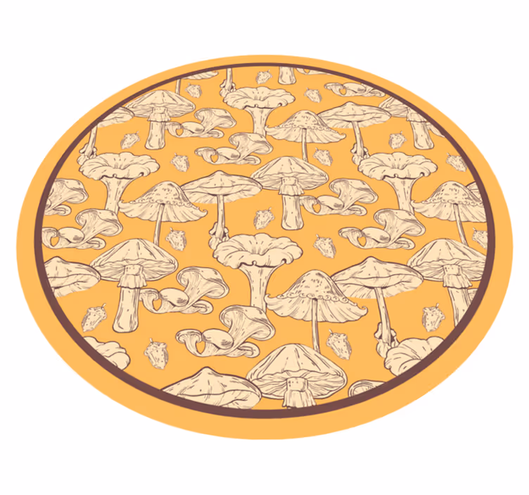 Tappeto vinile natura stile fungo - TenStickers