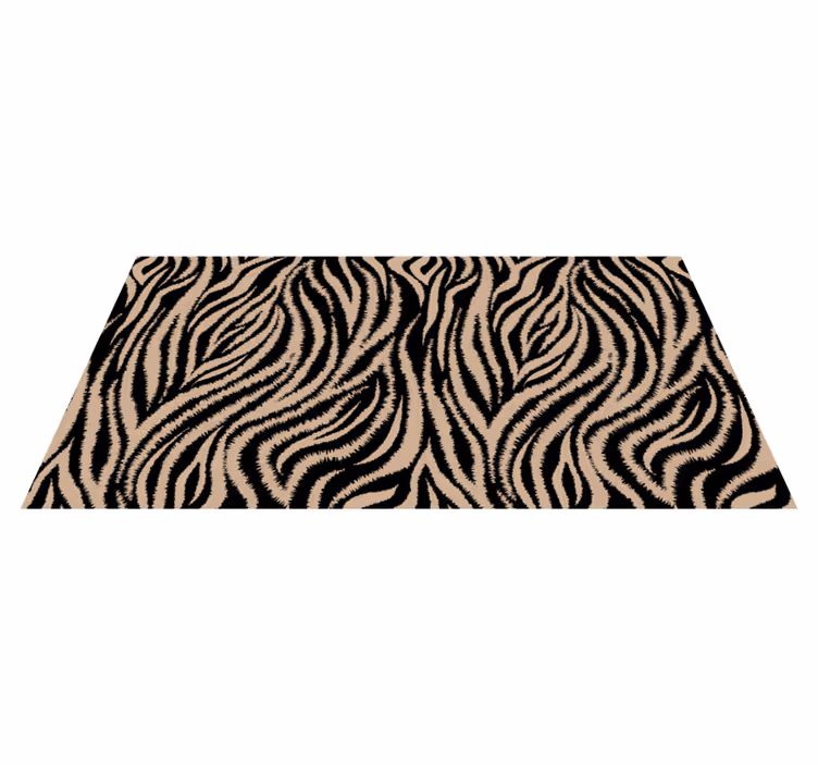 Tappeto vinile stampa animale motivo a righe zebra - TenStickers