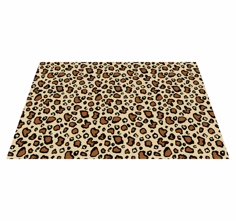 Tappeto vinile stampa animale motivo macchie di leopardo - TenStickers