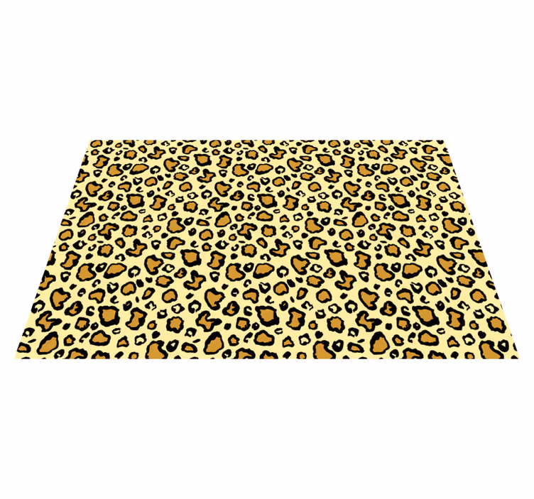 Tappeto vinile stampa animale motivo leopardato giocoso - TenStickers