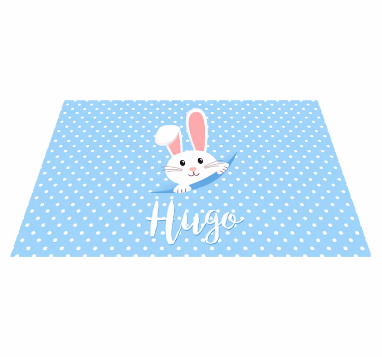 Tappeto vinile per bambini coniglio e talpe - TenStickers