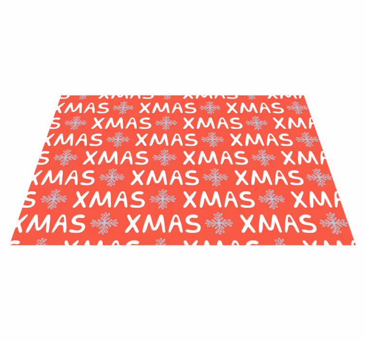 Tappeto Vinile Natale modello natalizio festivo - TenStickers