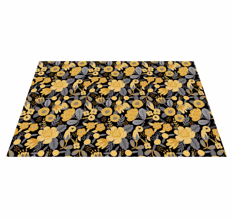 Tappeto vinile natura eleganza della stampa floreale - TenStickers