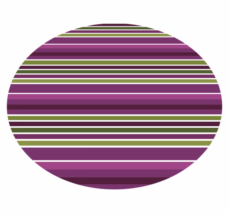 Tappeto vinile strisce verde e viola - TenStickers