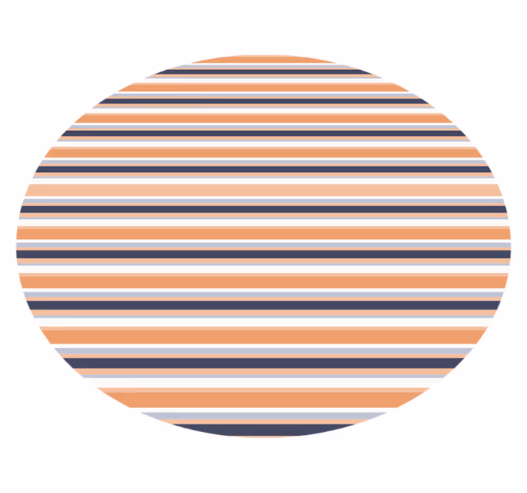 Tappeto vinile strisce motivo rotondo a righe - TenStickers