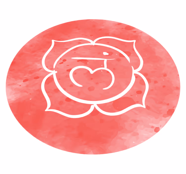 Tappeto vinile Mandala disegno circolare della rosa - TenStickers