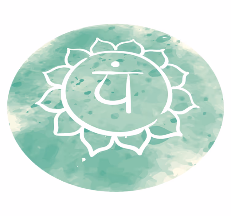 Tappeto vinile Mandala simbolo del chakra del loto - TenStickers