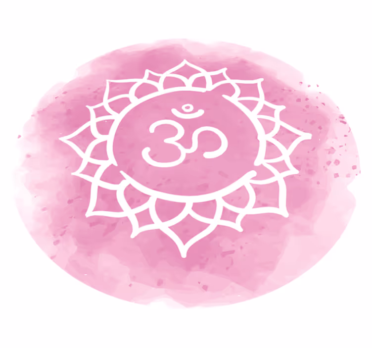 Tappeto vinile Mandala simbolo del loto rosa - TenStickers