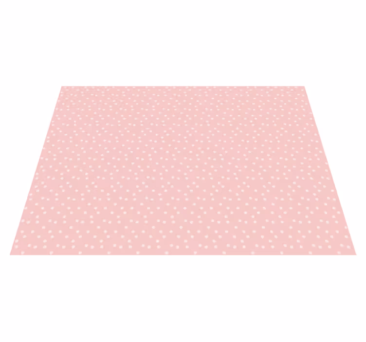 Tappeto vinile bebé pois rosa - TenStickers
