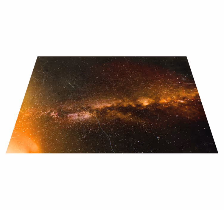 Tappetto vinile stelle vista della galassia cosmica - TenStickers