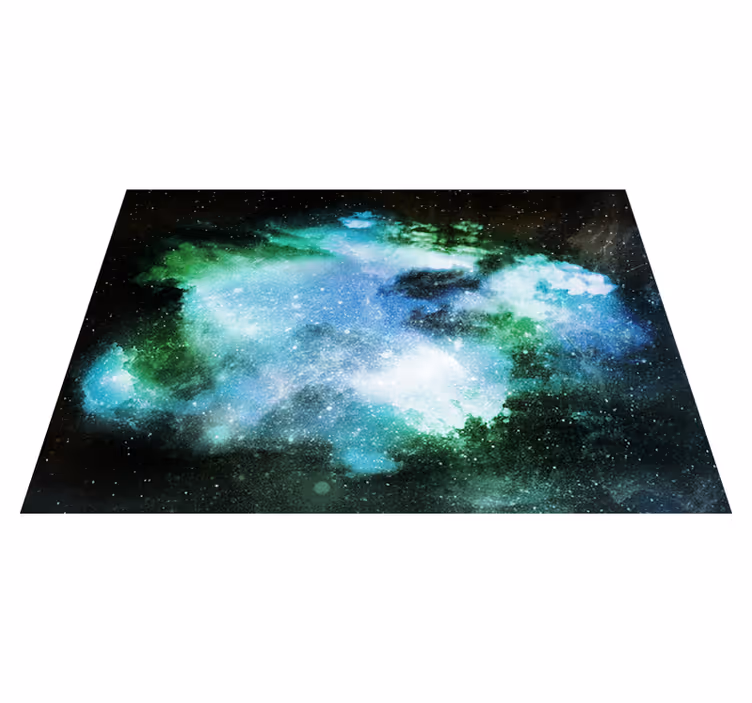Tappetto vinile stelle scoperta celeste - TenStickers