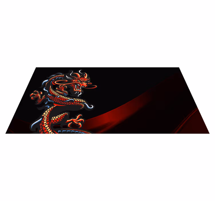 Tappeto vinile per ragazzi illustrazione del drago - TenStickers