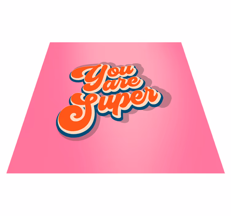Tappeto vinile per ragazzi sei super - TenStickers