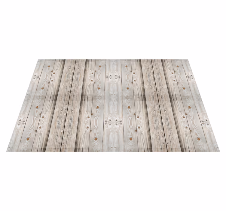 Tappeto vinile effetto legno tavole invecchiate - TenStickers