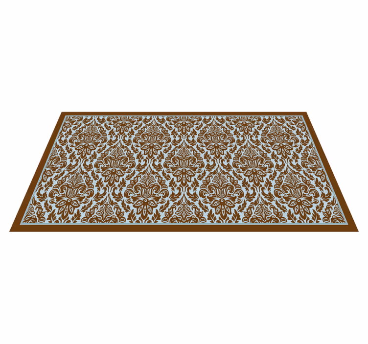 Tappeto vinile vintage elegante composizione floreale - TenStickers