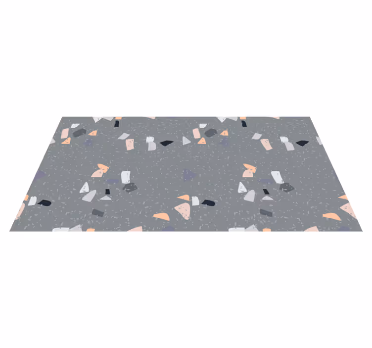 Tappeto vinile effetto marmo figure astratte - TenStickers