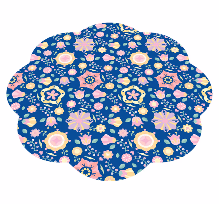 Tappeto vinile fiori beatitudine botanica - TenStickers