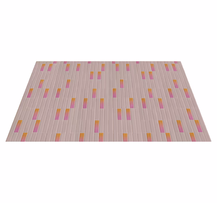 Tappeto vinile piastrelle blocchi sfumati rosa - TenStickers