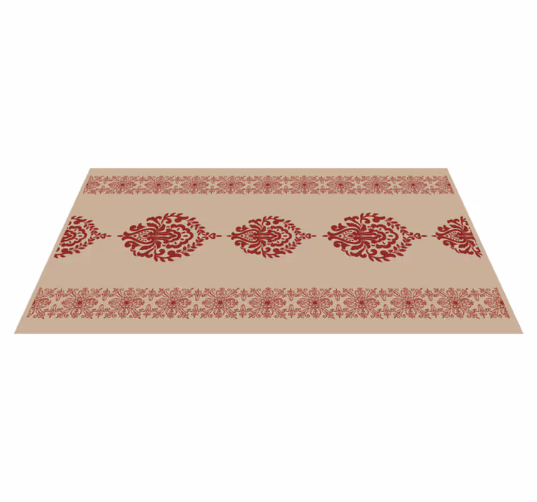 Tappeto vinile moderno motivo floreale decorativo - TenStickers