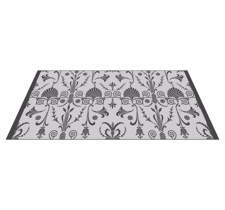 Tappeto vinile moderno motivo decorativo floreale - TenStickers