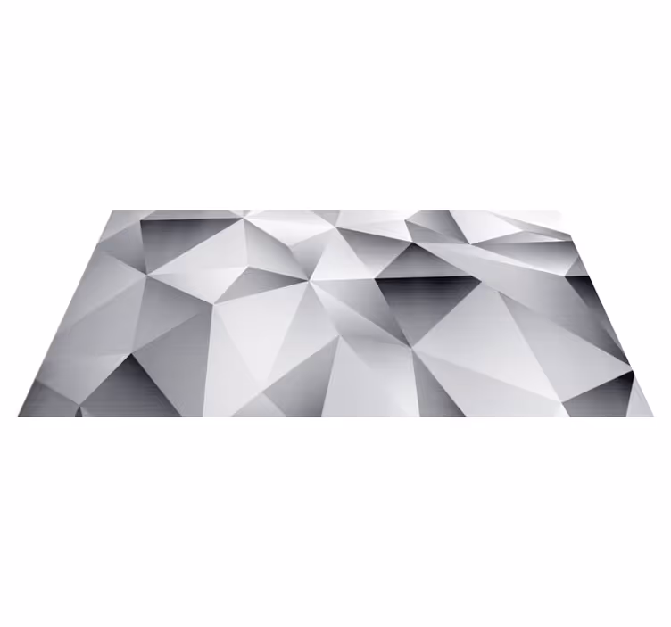 Tappeto vinile geometrico motivo geometrico monocromatico - TenStickers
