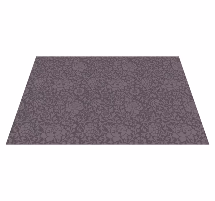 Tappeto in pvc con fiori e piante modello Floreale Elegante - TenStickers
