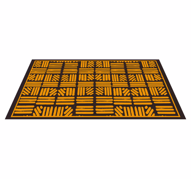 Tappeto vinile etnico motivo geometrico astratto - TenStickers