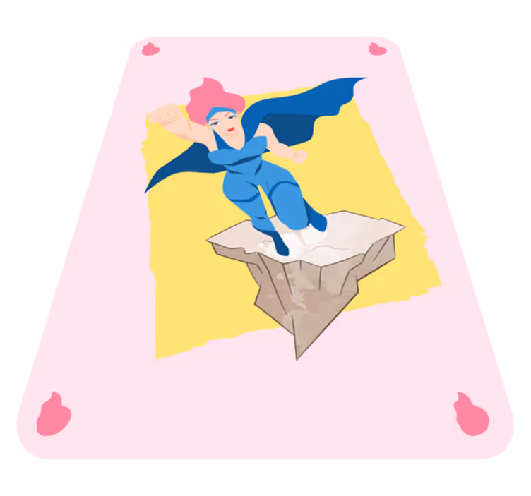 Tappeto vinile per bambini immagini avventura supereroi - TenStickers