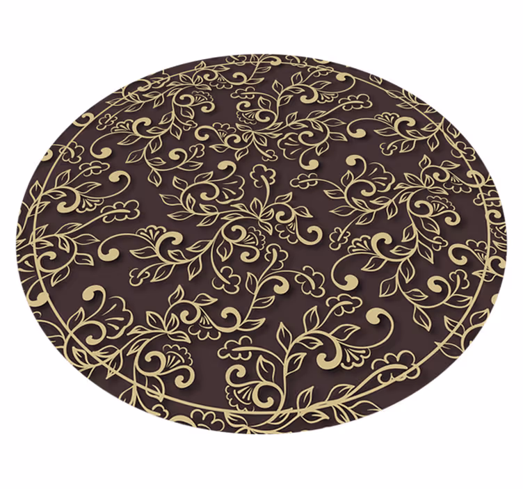 Tappeto vinile vintage motivo a spirale ornato - TenStickers
