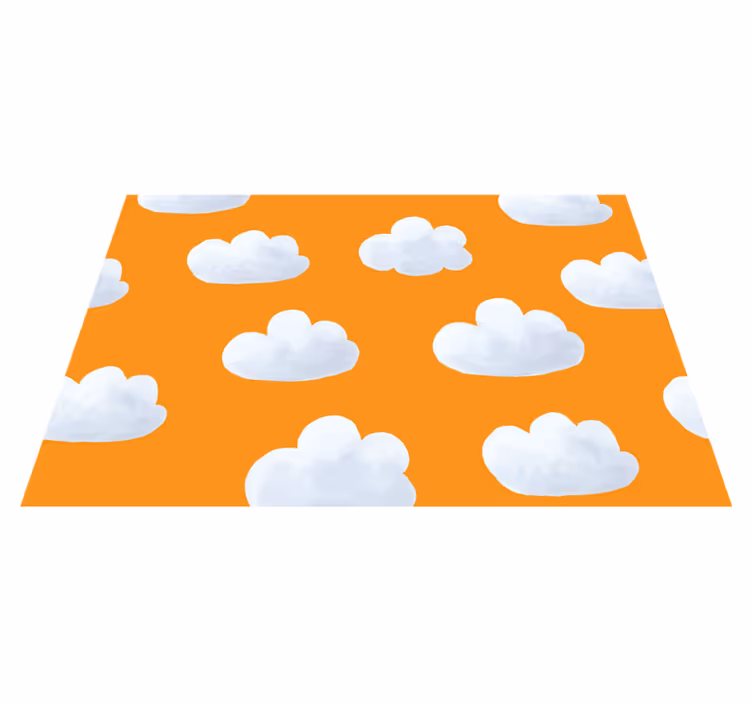 Tappeto vinile per bambini pavimento con cielo nuvoloso - TenStickers