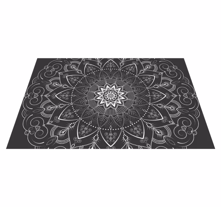 Tappeto vinile Mandala simmetria del modello mandala - TenStickers