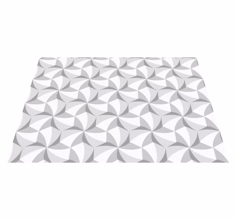 Tappeto vinile geometrico modello astratto di turbinio - TenStickers