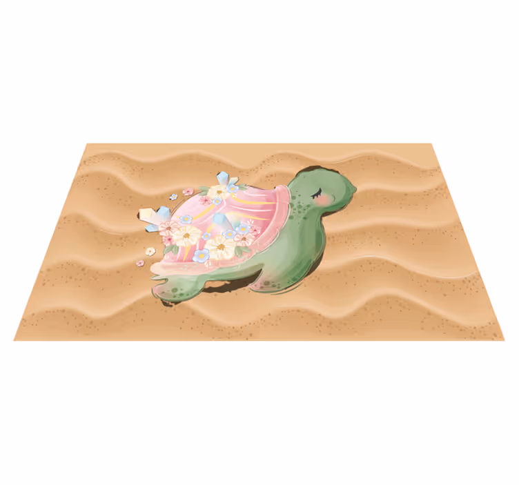 Tappeto vinile per bambini oasi delle tartarughe marine - TenStickers