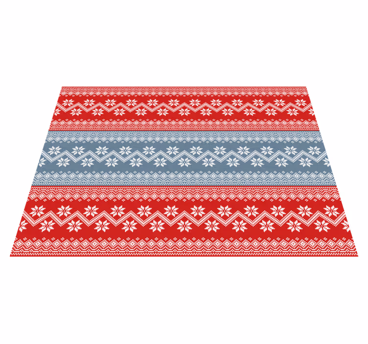 Tappeto Vinile Natale modello nordico festivo - TenStickers