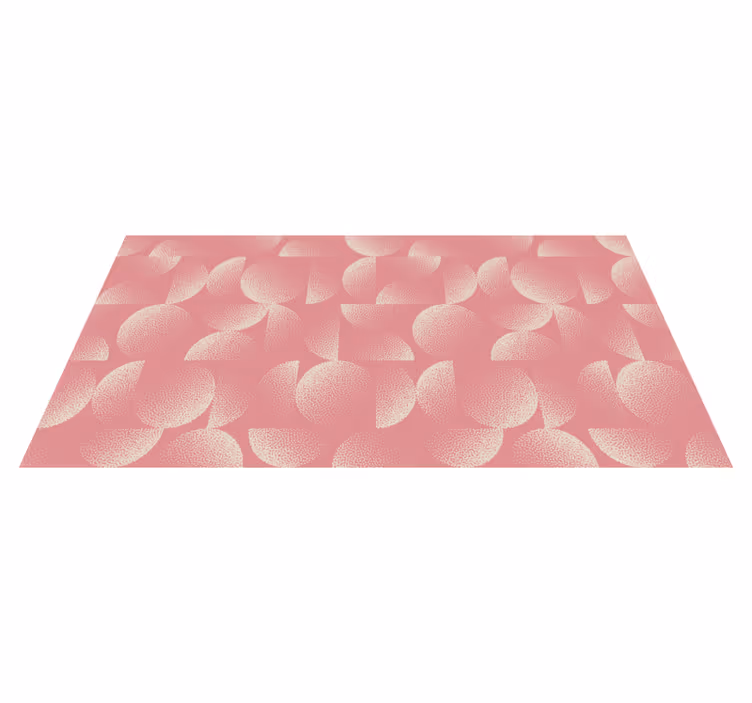 Tappeto vinile fiori modello di petali strutturati - TenStickers