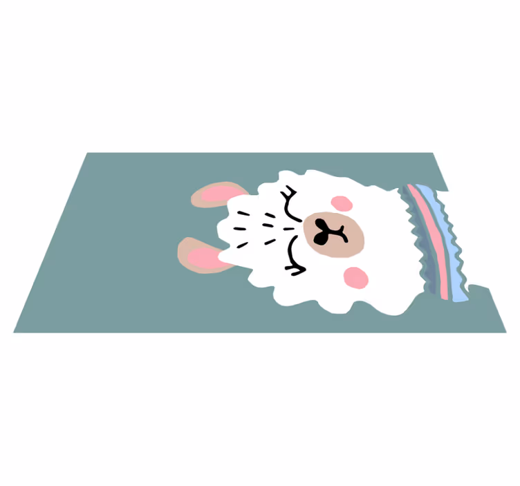 Tappeto vinile bebé illustrazione di agnello - TenStickers