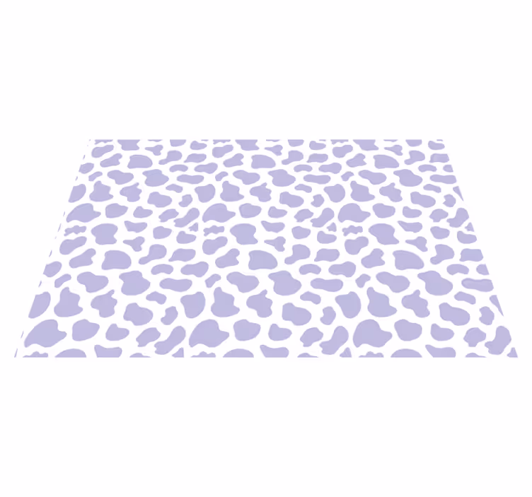 Tappeto vinile stampa animale macchie di leopardo lavanda - TenStickers
