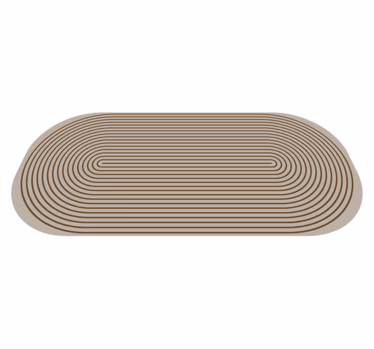 Tappeto vinile strisce linee di contorno - TenStickers