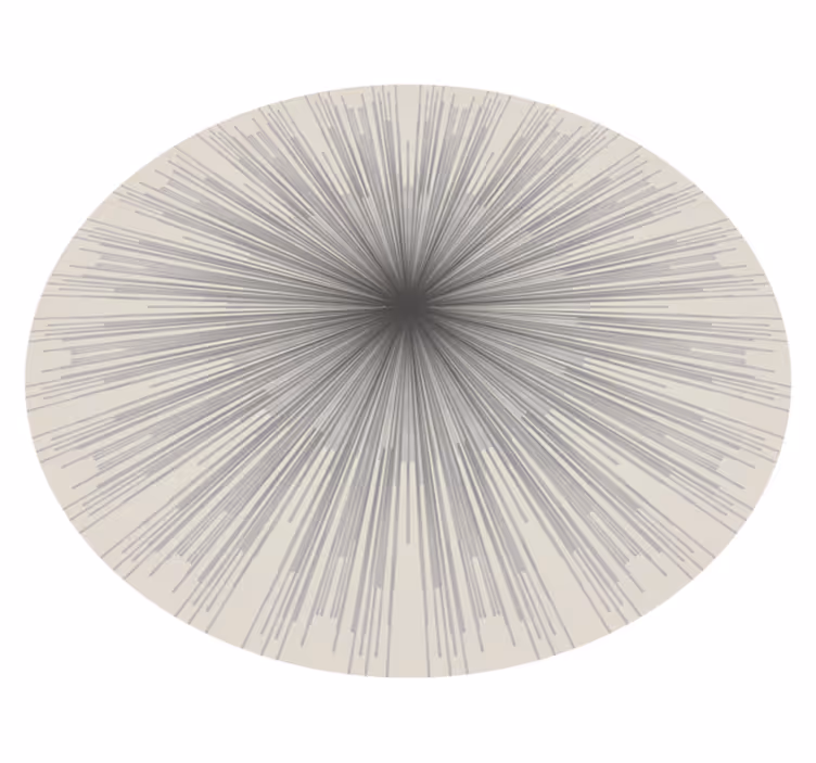 Tappeto in pvc minimalista circolare - TenStickers