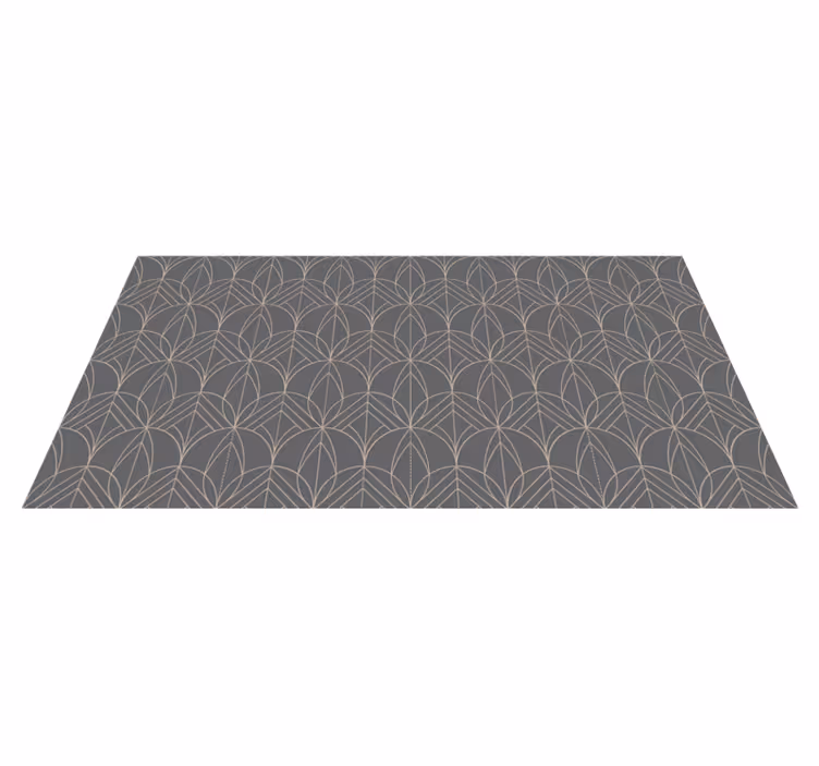 Tappeto vinile geometrico schema geometrico grigio - TenStickers