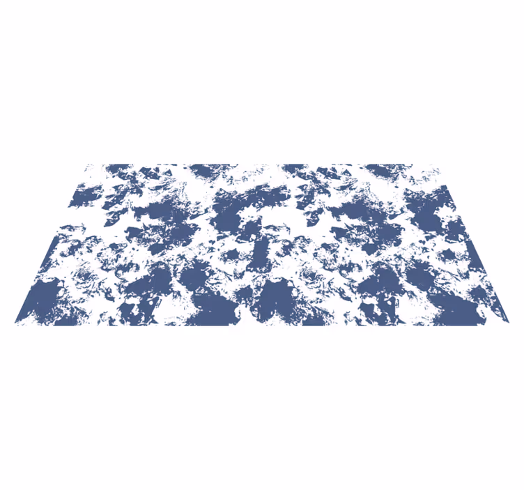 Tappeto in vinile motivi modello animale astratto blu - TenStickers