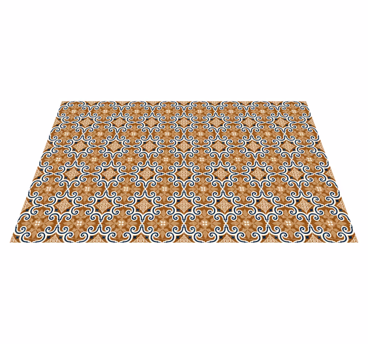 Tappeto pvc cucina piastrelle in stile cemento - TenStickers