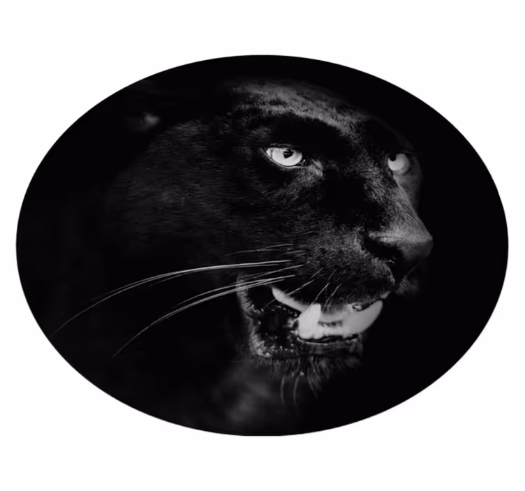 Tappeto in vinile con pantera nera - TenStickers