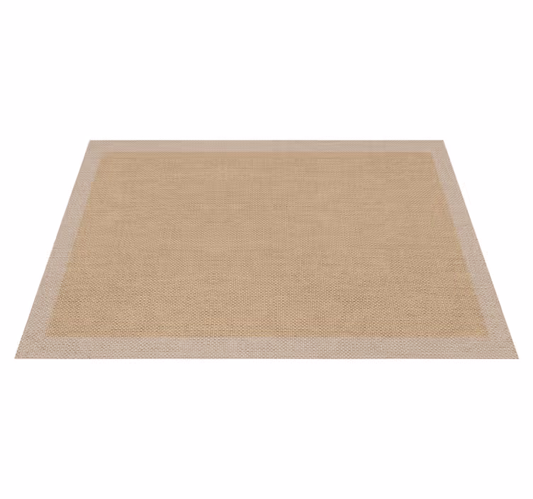 Tappeto in vinile effetto tessuto beige - TenStickers