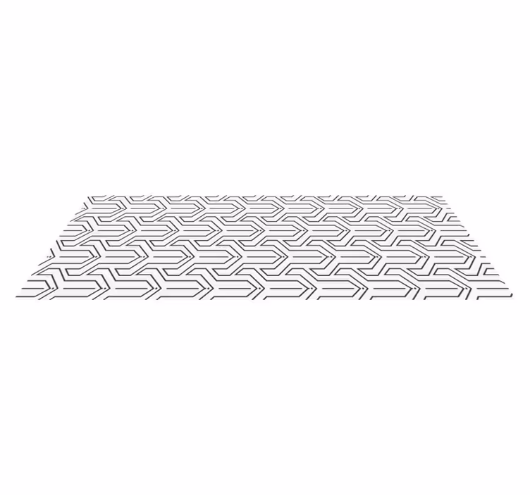 Tappeto in vinile con patrono geometrico - TenStickers