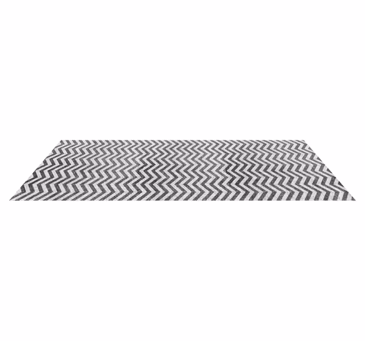 Tappeto in vinile con forme geometriche patrono zig zag - TenStickers